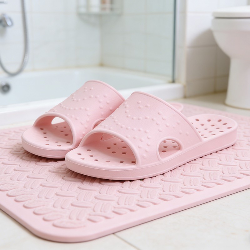 Mule Slip On - スマイルスーパーソフトシャワーサンダル 男女兼用 軽量 滑り止め 室内用スライドサンダル 速乾性
