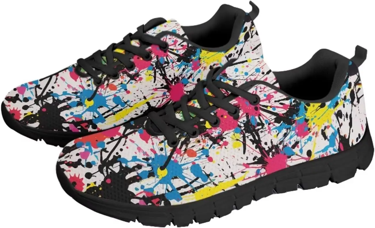 Women Shoes Tennis - 女性用テニスシューズ スポーツ レディース ファッションスニーカー ブラックソール ウォーキングシューズ