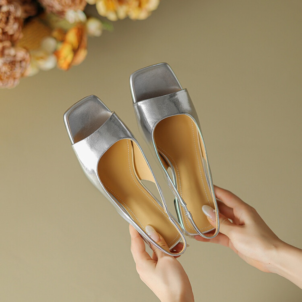 快適なソフトインソールメタリックキトゥンヒールミュール女性用 - Mule Slip On のレビューと価格