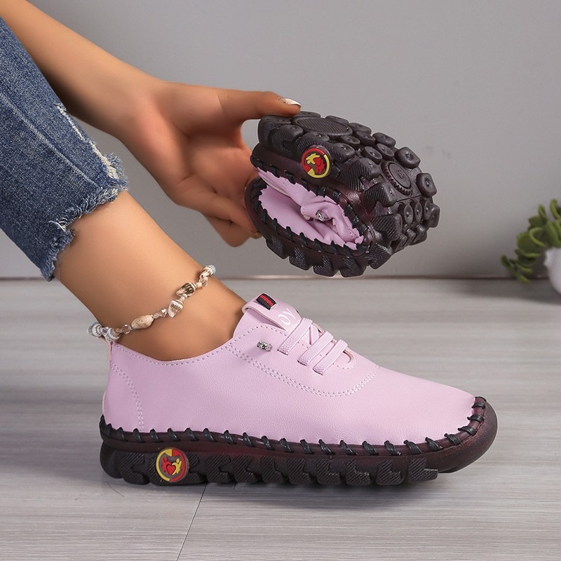 レディース レザー カジュアルシューズ レースアップ ラウン - Oxford Lace Up Women のレビューと価格