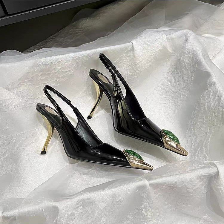スタースタイル宝石メタルトゥパテントレザー女性パンプスファッ - Women'S Shoes Quality のレビューと価格