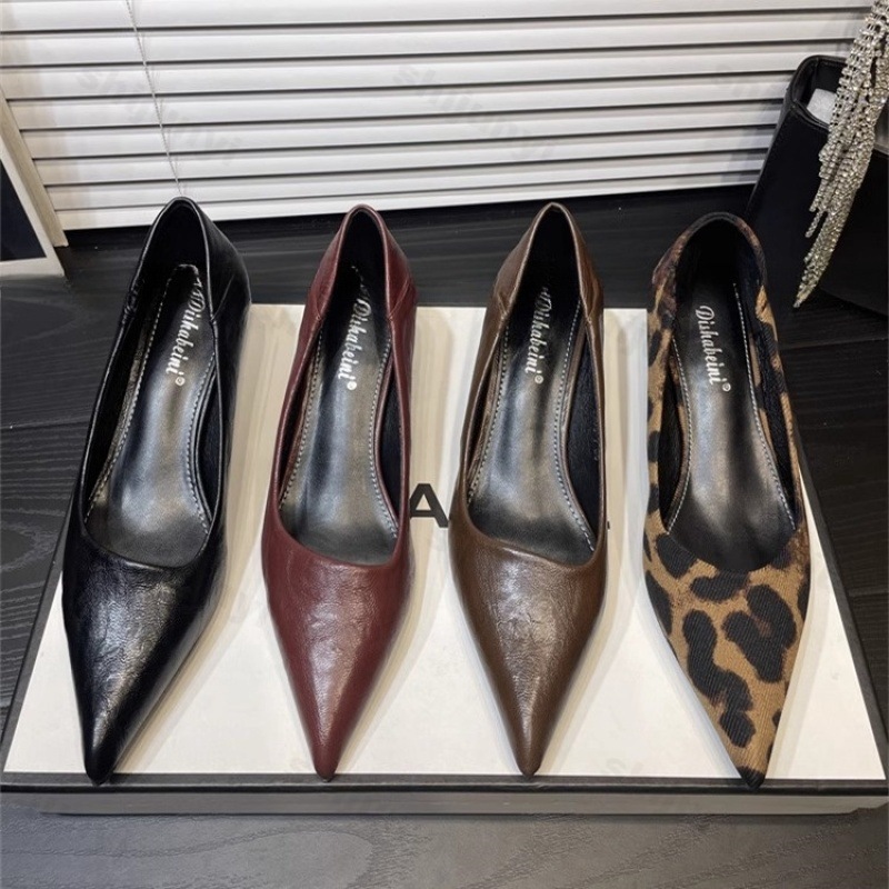 女性のハイヒールパテントレザー尖ったエレガントなフレンチセク - Women'S Shoes Quality のレビューと価格