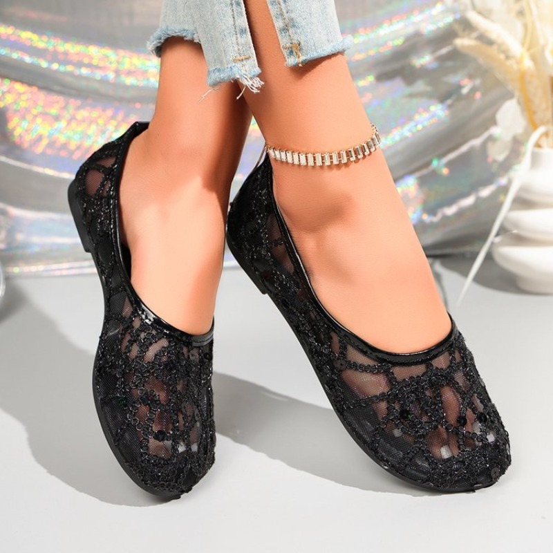 新しいメッシュ素材の快適なシングルシューズ、ラウンドトゥ、ス - Women'S Shoes Clogs のレビューと価格
