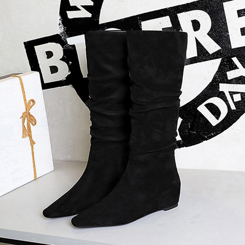 BIGTREE 新しい秋冬デザインインソールポインテッドトゥ - Knee High Boots Women のレビューと価格
