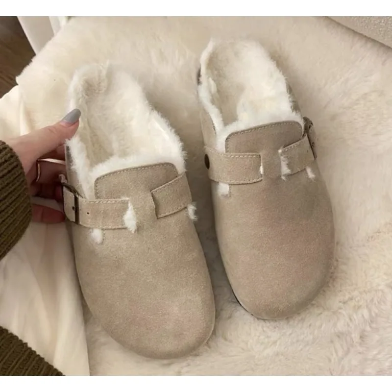 女性用、冬の新作、快適な履き心地のクラシックなファーサンダル - Women'S Shoes Clogs のレビューと価格