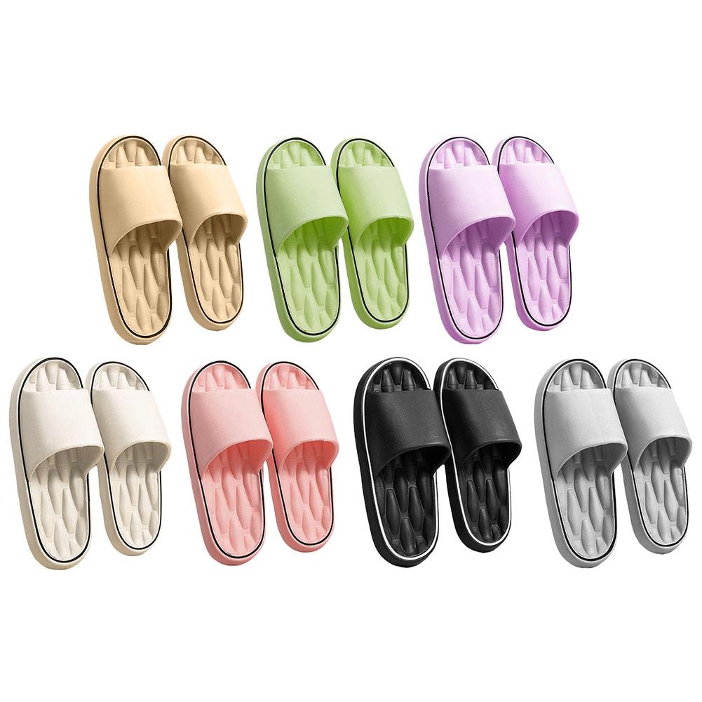 カップル用ライン柄スリッパ - 夏用滑り止め室内スライド、柔 - Mule Slip On のレビューと価格